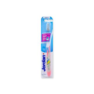 Jordan Individual Reach Toothbrush Soft Pink with Birds 7038516550361