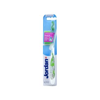 Jordan Individual Reach Toothbrush Medium White - Green 7038516550385