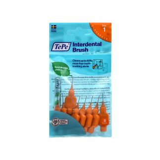 TePe Original Interdental Brush Size 1 0.45mm Orange 8 pcs