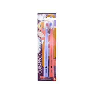 Curaprox Love Edition CS 5460 Ultra Soft Pink Light Purple 2 toothbrushes