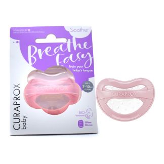 Curaprox Baby Breath Easy Soother 7 to 18 months Pink 1 piece
