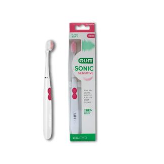 Sunstar Gum Sonic Sensitive Ultra Soft 4101 White Electric Toothbrush