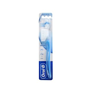 Oral-B Toothbrush 1-2-3 Indicator 40 Medium Light Blue 8001841033501