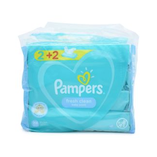 Pampers Fresh Clean Μωρομάντηλα 4 x 52 τμχ