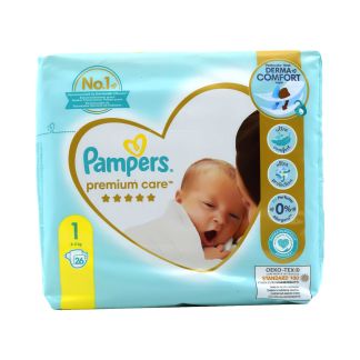 Pampers Premium Care No1 from 2 to 5kg 26 pcs