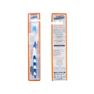 Ciccarelli Pasta del Capitano Family Toothbrush Medium Blue 8002140013621