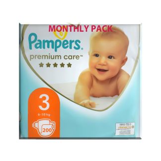 Pampers Premium Care No3 from 6 to 10kg  200 pcs