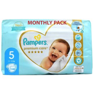 Pampers Premium Care N5 from 11 to16kg 148 pcs