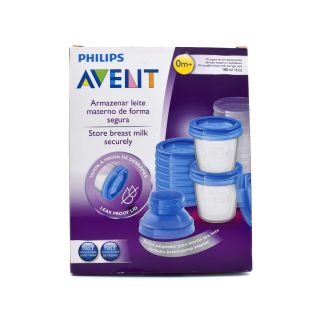 Philips Avent Reusable Breast Milk Storage Cups 10 cups SCF618/10