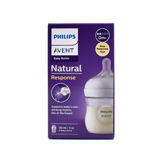 Philips Avent Baby Bottle Natural Response from Birth SCY900/01 White 125ml 1 pcs