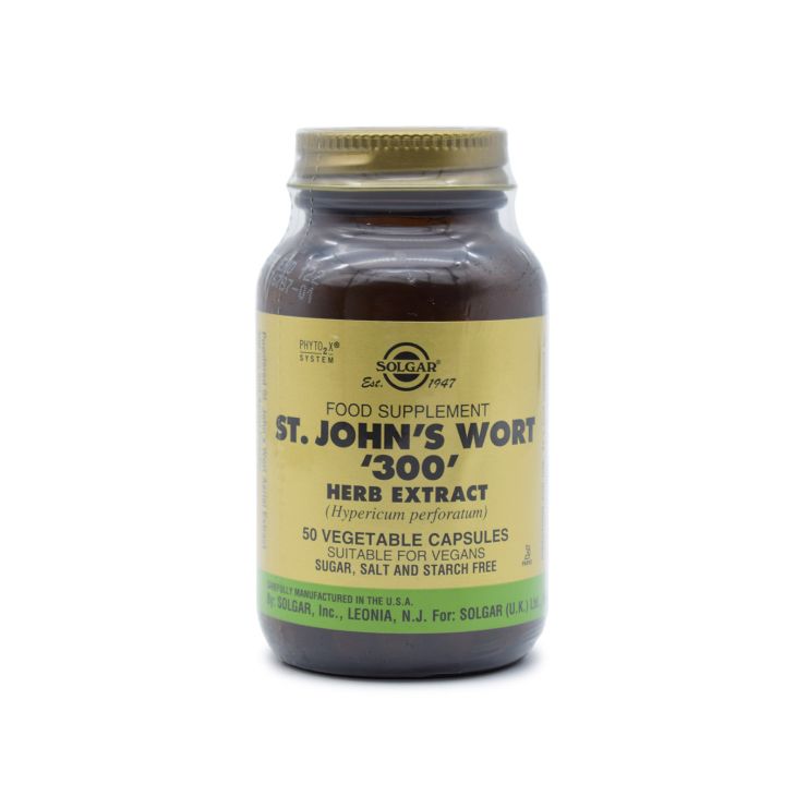 Solgar St. John's Wort '300' Herb Extract 50 vegetable caps