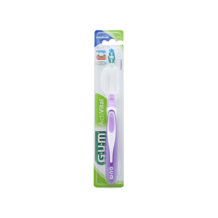 Sunstar Gum Toothbrush 583 ActiVital Medium Purple  070942124492