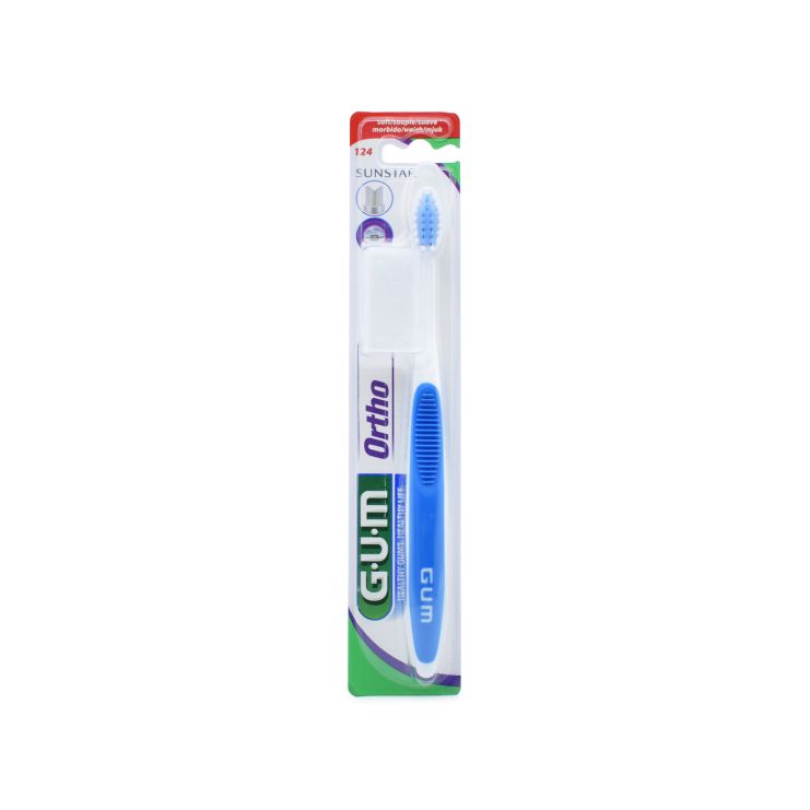 Sunstar Gum Ortho Toothbrush Soft Blue 124 BC 070942501248