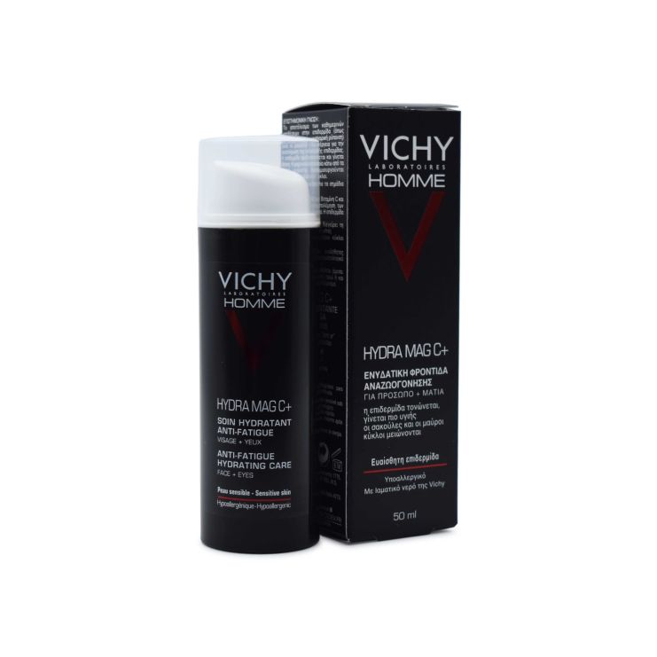 Vichy Homme Hydra Mag C+ Hydrating Care Cream For Face & Eyes 50ml
