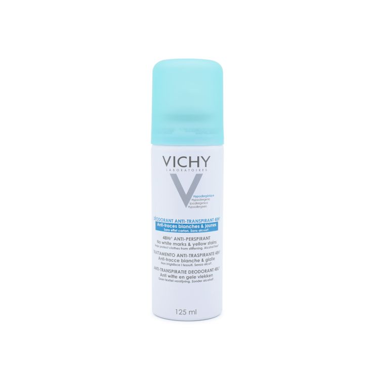Vichy Deodorant Anti-Transpirant 48Hr Anti-Traces Blanches & Jaunes 125ml