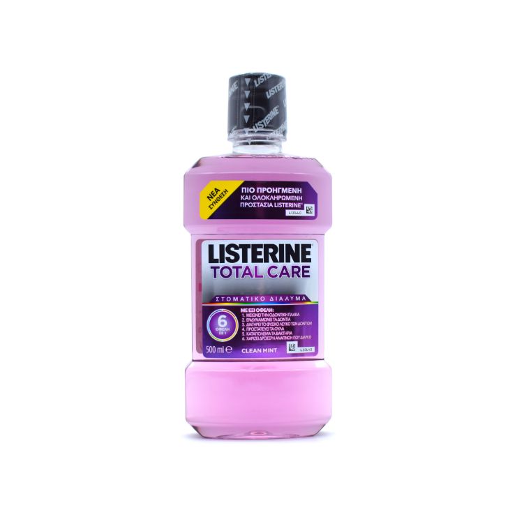Listerine Total Care Στοματικό Διάλυμα Καθημερινής Προστασίας κατά της Πλάκας και της Κακοσμίας 500ml