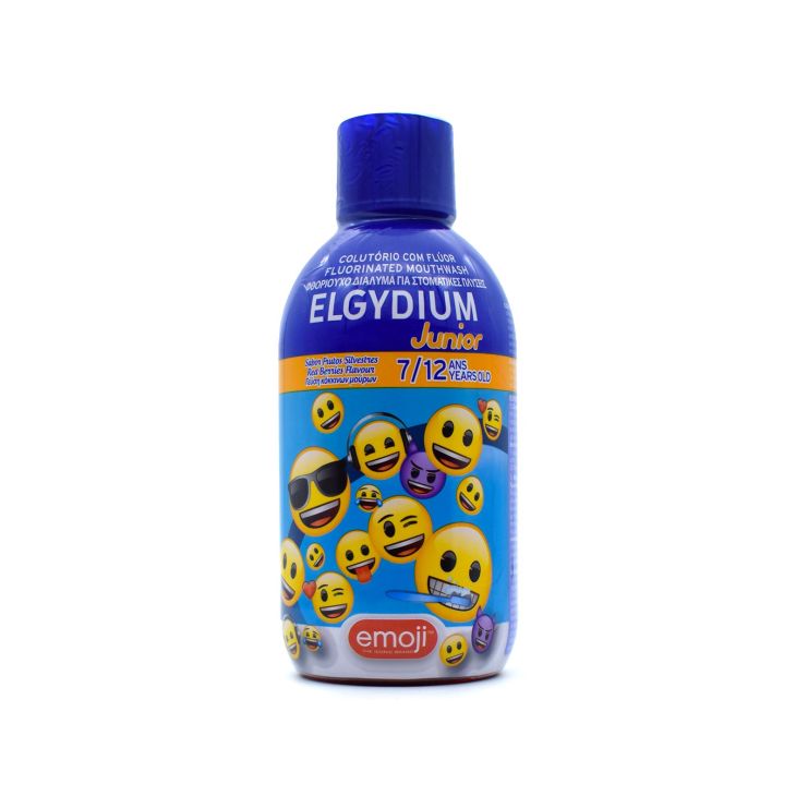 Elgydium Φθοριούχο Στοματικό Διάλυμα Junior Emoji από 7 ετών 500ml 