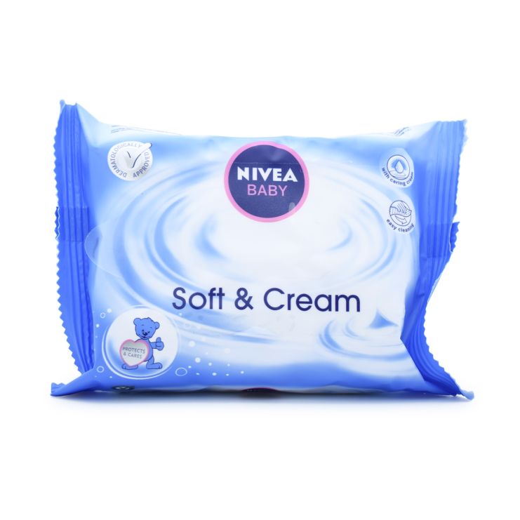 Nivea Baby Soft & Cream Μωρομάντηλα 20 τμχ