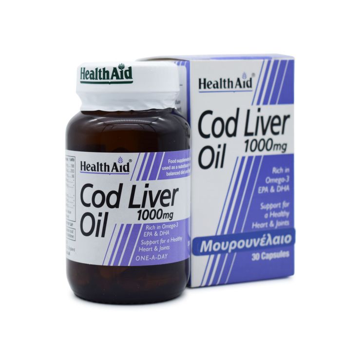 Health Aid Cod Liver Oil 1000mg 30 κάψουλες