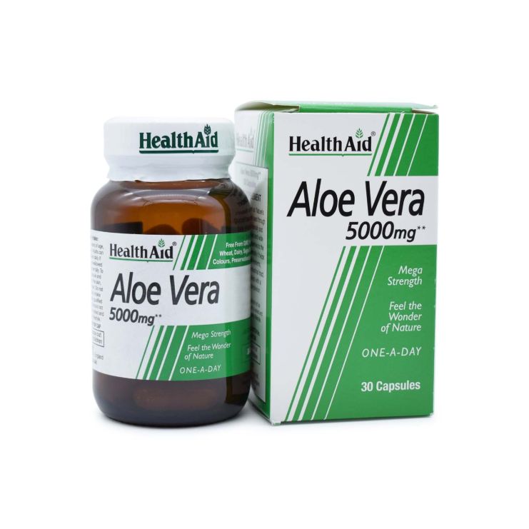 Health Aid Aloe Vera 5000mg 30 κάψουλες