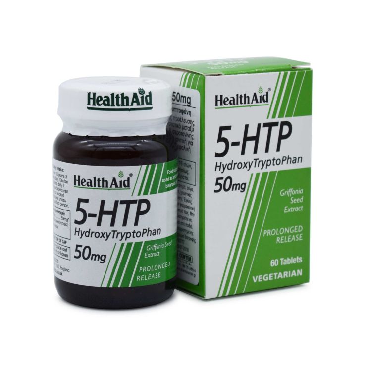 Health Aid 5-HTP Τρυπτοφάνη 50mg 60 ταμπλέτες