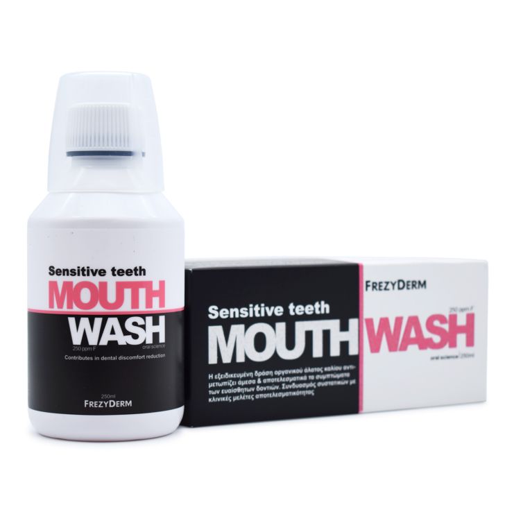 Frezyderm Sensitive Teeth Mouthwash Στοματικό Διάλυμα για Ευαίσθητα Δόντια 250ml