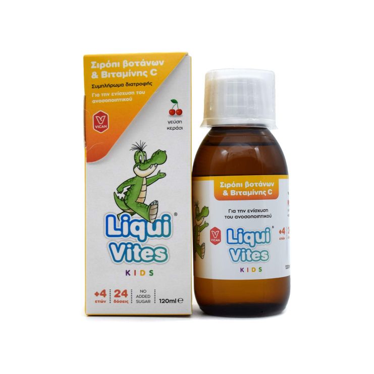 Vican Liqui Vites Kids Syrup με Βότανα & Βιταμίνη C 120ml 