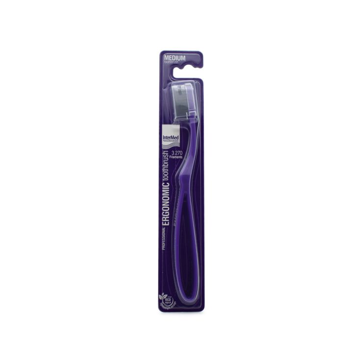 Intermed Professional Ergonomic Toothbrush Medium Purple 1 pcs