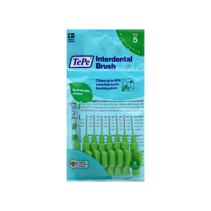 TePe Original Interdental Brush Size 5 0.8mm Green 8 pcs