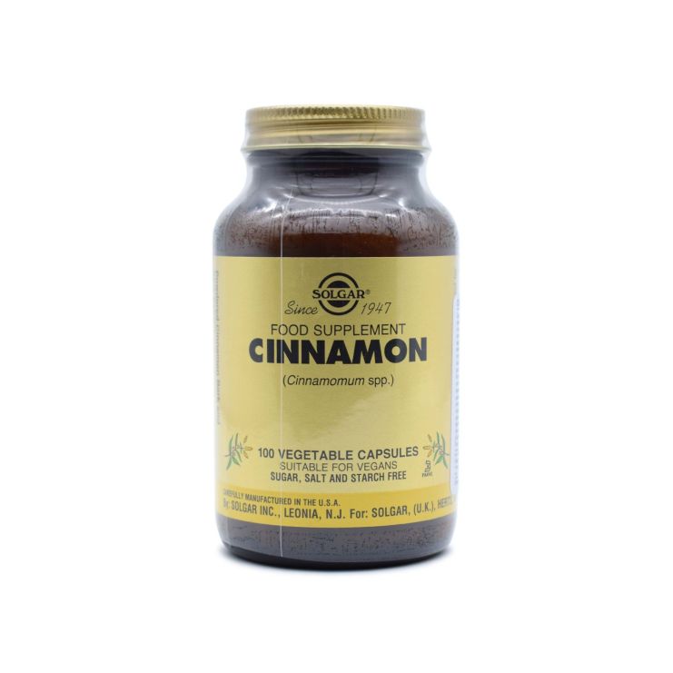  Solgar Cinnamon 500mg 100 φυτικές κάψουλες