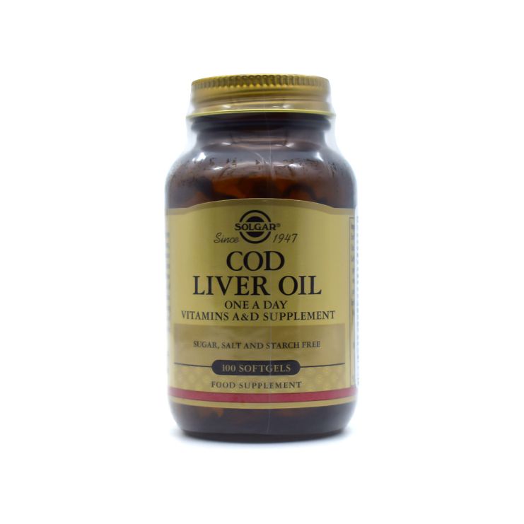 Solgar Cod Liver Oil 100 μαλακές κάψουλες