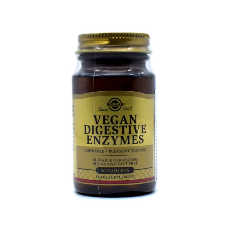 Solgar Vegan Digestive Enzymes 50 μασώμενες ταμπλέτες