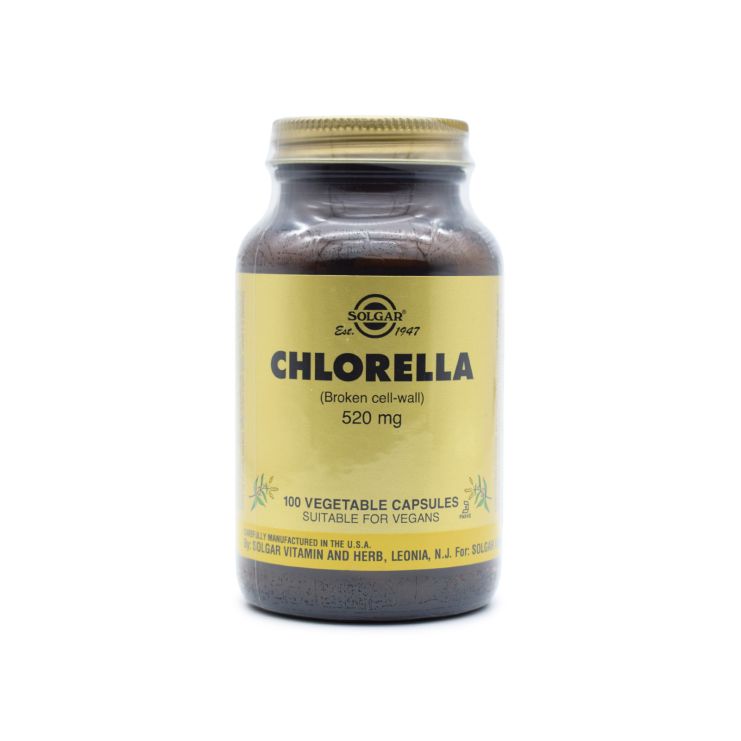 Solgar Chlorella 520mg 100 φυτικές κάψουλες