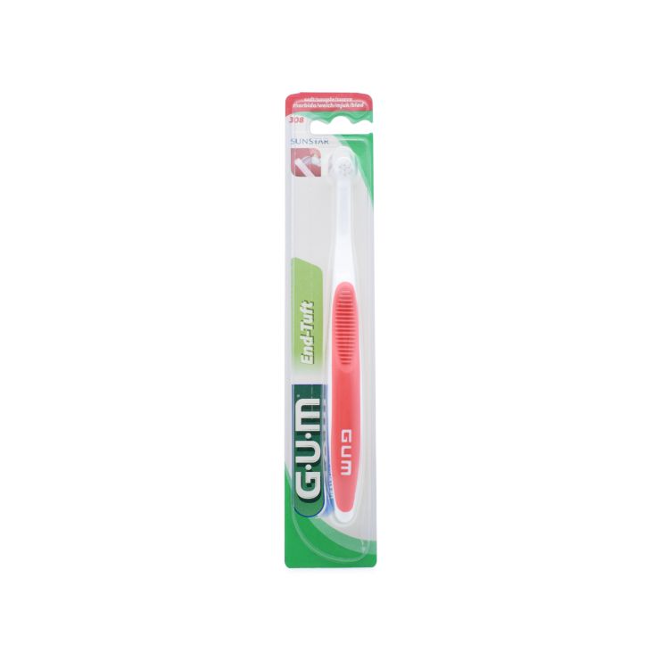 Sunstar Gum Toothbrush End-Tuft 308 Soft Red 070942003087