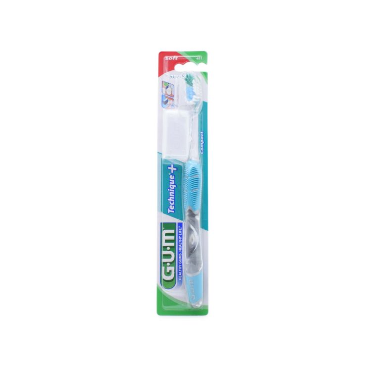 Sunstar Gum Οδοντόβουρτσα Technique+ Compact Soft Γαλάζια 070942121583