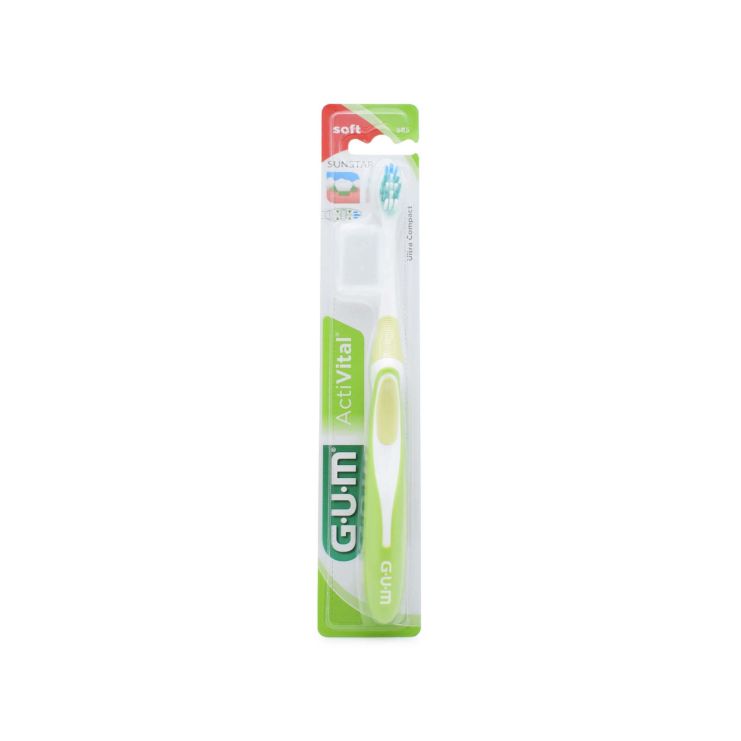 Sunstar Gum Toothbrush 585 ActiVital Soft Ultra Compact Green 070942125505
