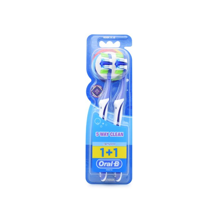  Oral-B Complete 5 Way Clean 40 Medium Μπλε - Μπλε 1+1 3014260020422