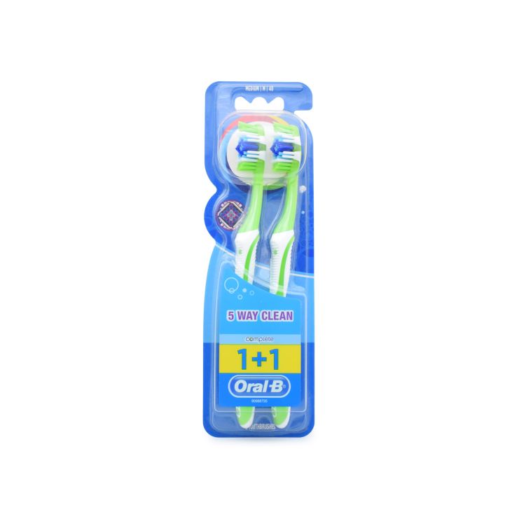 Oral-B Complete 5 Way Clean 40 Medium Πράσινο - Πράσινο 1+1 3014260020422