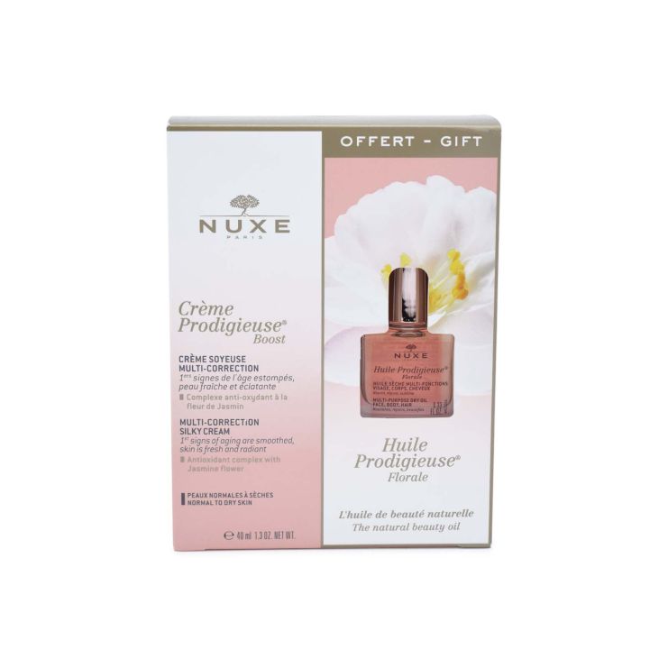 Nuxe Prodigieuse Boost Multi-Correction Silky Day Cream 40ml PR (+ Huile Florale 10ml - dry oil face