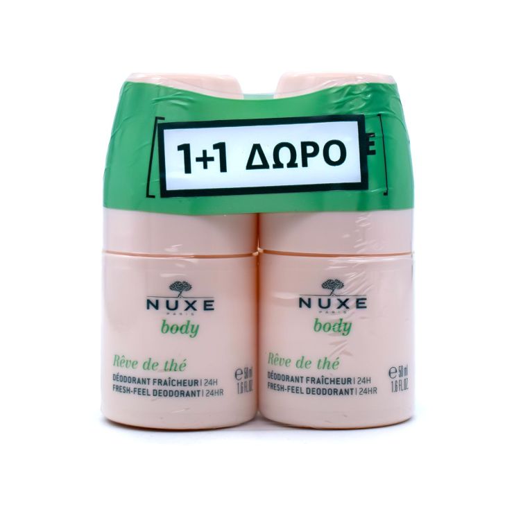 Nuxe Reve De The Fresh-Feel Deodorant 24hr Roll-On 2x50ml