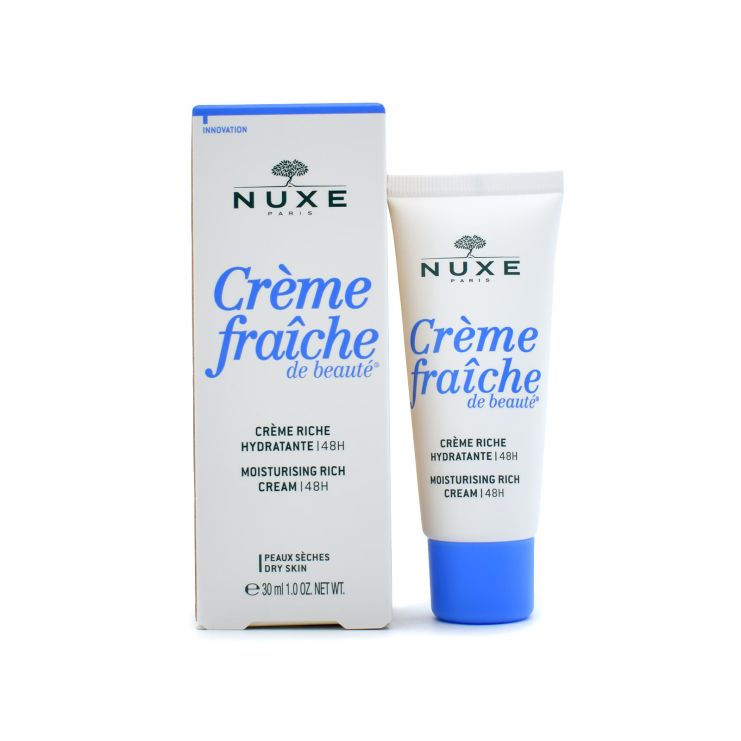 Nuxe Creme Fraiche de Beaute Ενυδατική Κρέμα Προσώπου για Ξηρές Επιδερμίδες 48H Πλούσια Υφή 30ml