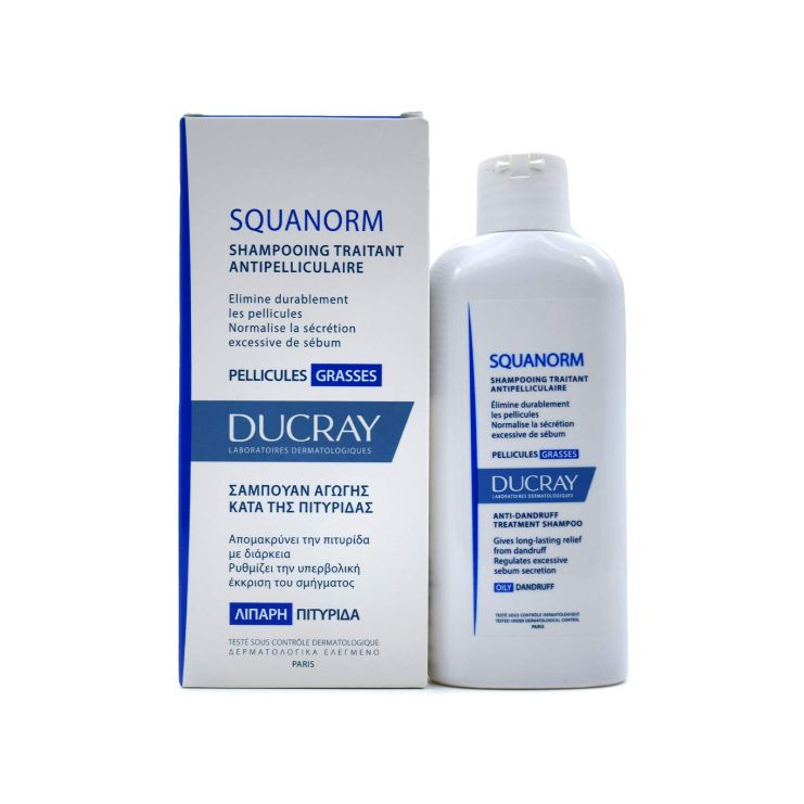 Ducray Squanorm Shampoo for Oily Dundruff 200ml
