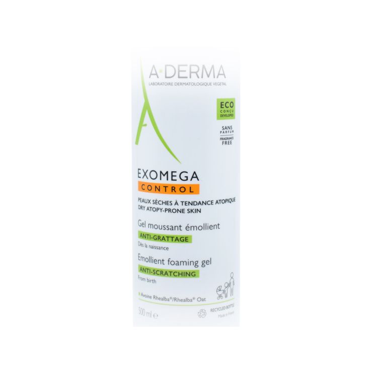 A-Derma Exomega Control Anti-Scratching Gel Καθαρισμού - Ατοπικό Δέρμα 500ml