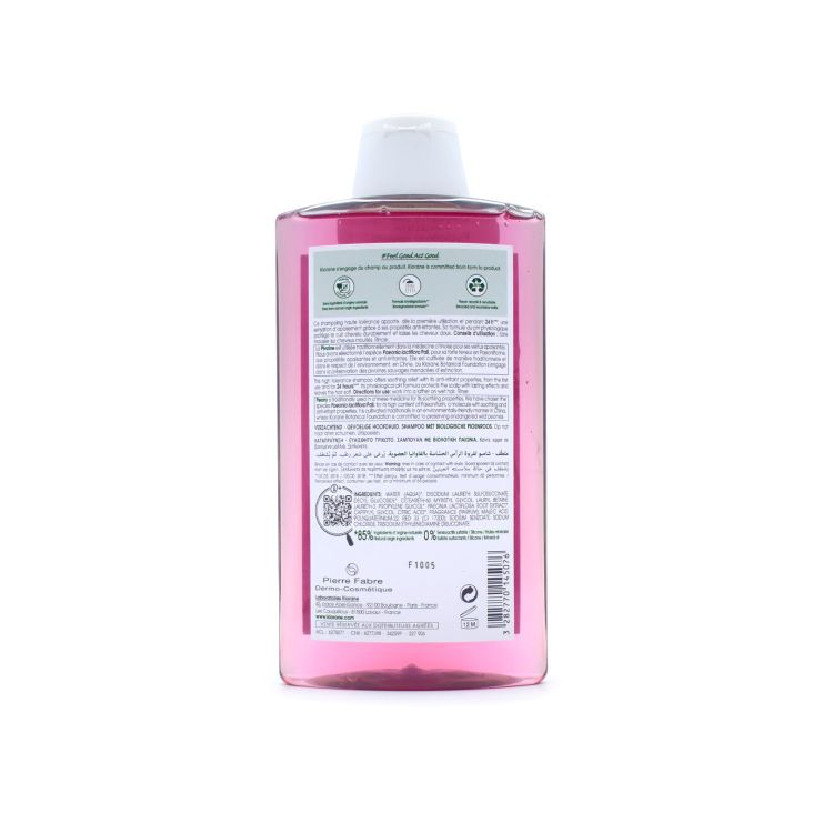 Klorane Shampoo with Peony for Sensitive Scalp 400ml