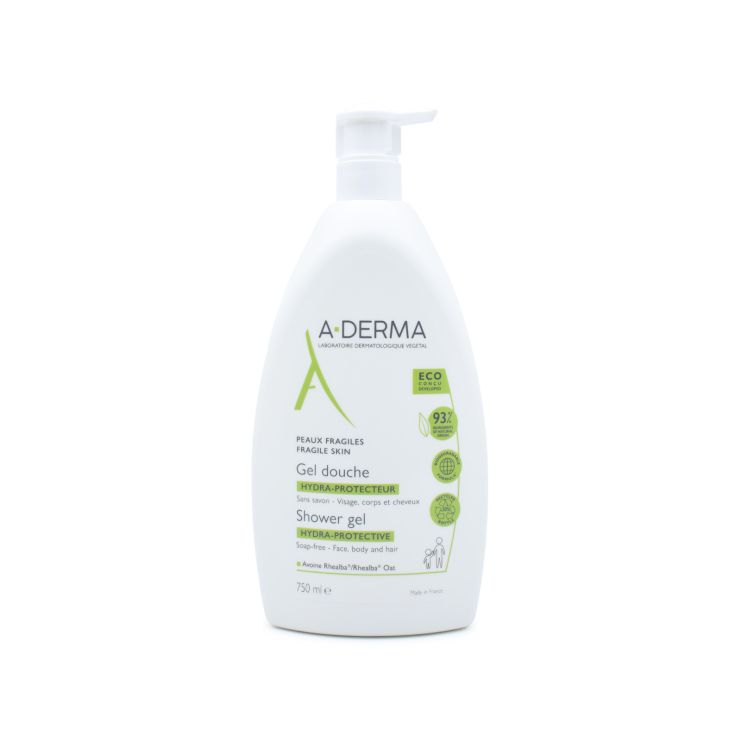 A-Derma Hydra-Protective Shower Gel Απαλό Gel Καθαρισμού για Όλη την Οικογένεια 750ml