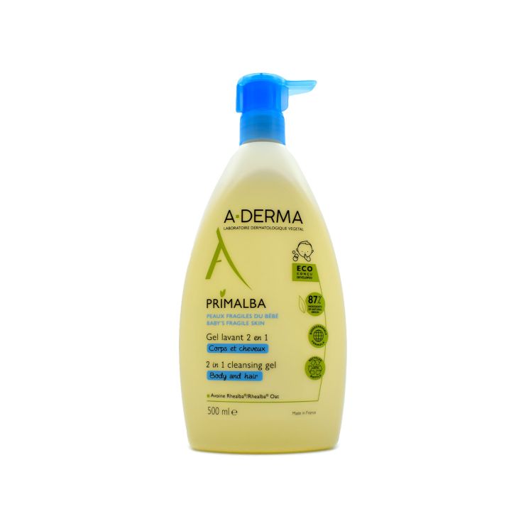 A-Derma Primalba Baby Cleansing Gel 2 in 1 (Σώμα και Μαλλιά) 500ml
