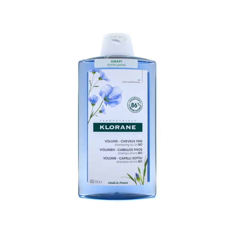 Klorane Shampoo with Linen Volume for Thin Hair 400ml