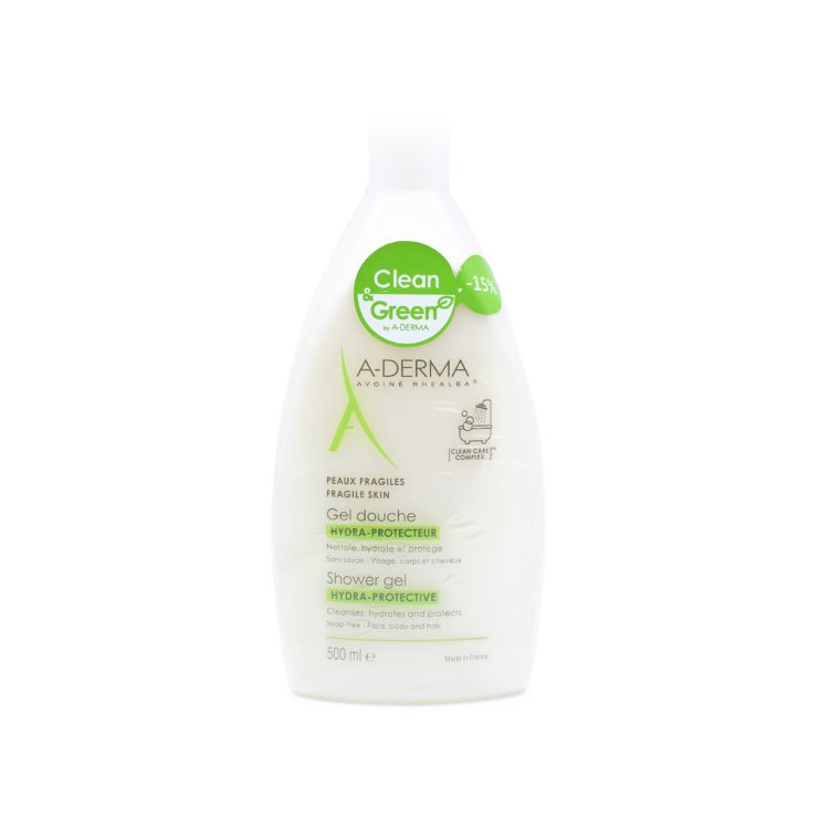 A-Derma Hydra-Protective Shower Gel Απαλό Gel Καθαρισμού για Όλη την Οικογένεια 500ml