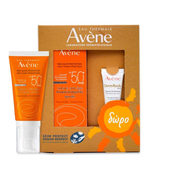 Avene Anti-Aging Suncare SPF50+ 50ml & DermAbsolu Mask 15ml