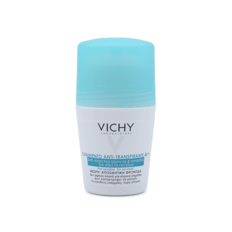  Vichy Deodorant Anti-Transpirant Roll-On Κατά των Σημαδιών 48h 50ml